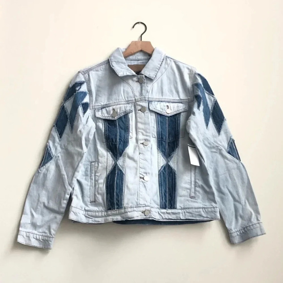 NEW BLANK NYC Denim jean Patchwork Jacket Borderlines
Coachella festival western - Picture 2 of 10